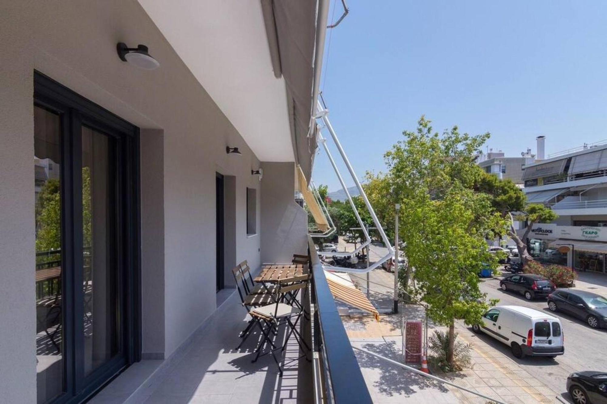 Apartamento Blue Pearl At Glufada Sea Side Atenas Exterior foto